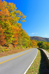 Shenandoah National park at autumn