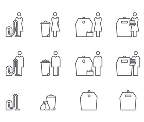 Icon Set Aufräumen