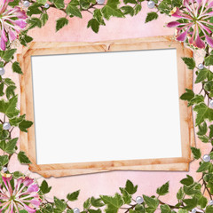 Framework for photo or congratulation