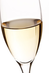 A glass of champagne