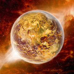 Global warming effect on earth