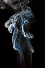 Abstract background of beautiful color smoke waves.