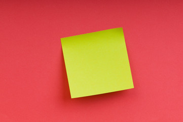 Reminder notes on the bright colorful paper