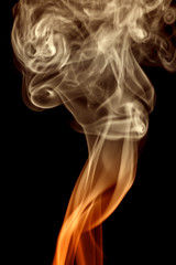 Obraz premium Abstract background of beautiful color smoke waves.