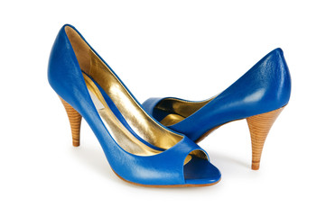 Woman shoes isolated on the white background