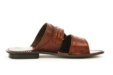 Summer shoes isolated on the white background