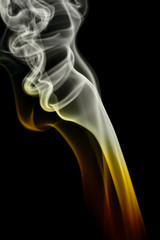 Obraz premium smoke smogs on black