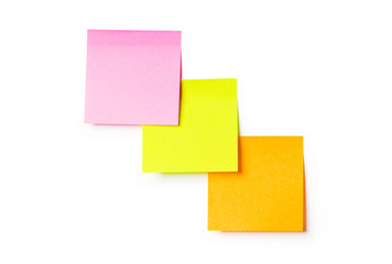 Fototapeta premium Reminder notes isolated on the white background