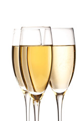 flutes of champagne