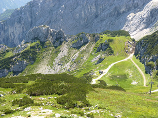 Fototapeta na wymiar mountains of Garmisch-Partenkirchen