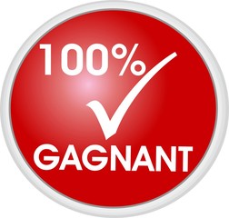 bouton 100% gagnant