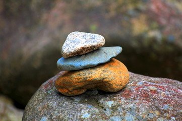 Fototapeta na wymiar Steine zur Meditation
