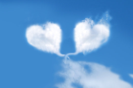 himmel wolken herzen