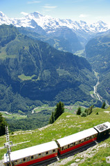 rote Zahnradbahn