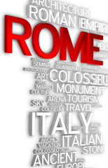 Rome - 3D Typography