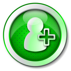 Obraz premium Add user icon