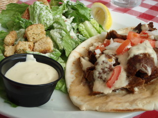 Canadian Donair on Pita Bread