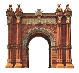 Naklejka premium Arc de Triomf in Barcelona