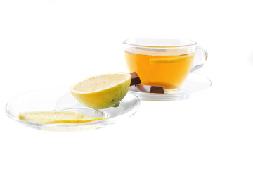 lemon tea and chocolate strips