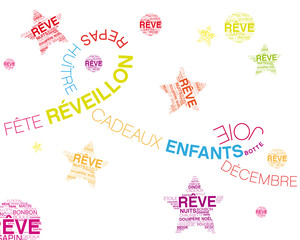 mots et texte noël et réveillon