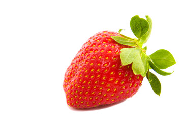 Strawberrie isolated over white background, studio shot