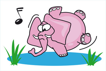 glissade d'éléphant