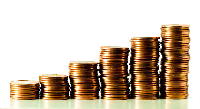 Stacks of coins