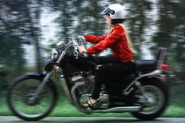 Fototapeta na wymiar travelling biker