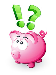 Tirelire cochon rose