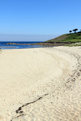 Pelistry beach in St. Mary's, Isles of Scilly Cornwall UK.