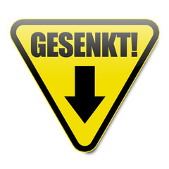 Gesenkt! Button