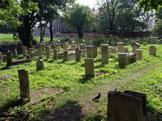 The Remuh Jewish Cemetery in Krakow, Poland