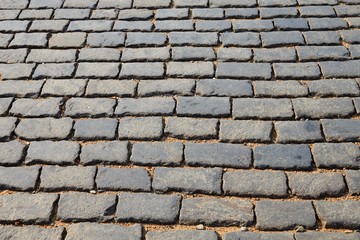 Background Texture Of Red Square Block Pavement