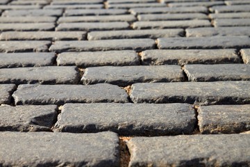 Red Square Block Pavement