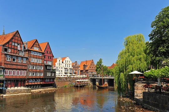 Der historische Stintmarkt in L&uuml;neburg