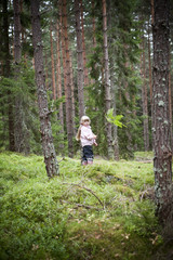 Girl in forrest