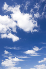 夏の青空と雲