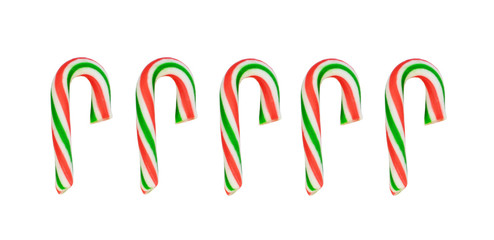 candy cane on white background