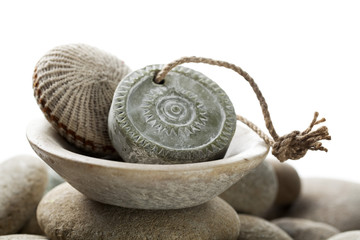 beauté savon ethnique et loofah exfoliant