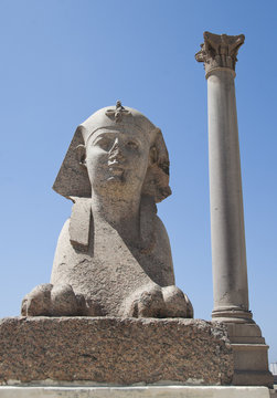 Sphinx And Pompey's Pillar