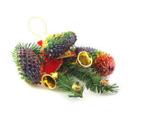 Firry twig and toys