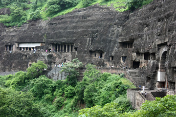 Fototapeta na wymiar Inde - Grottes d'Ajanta