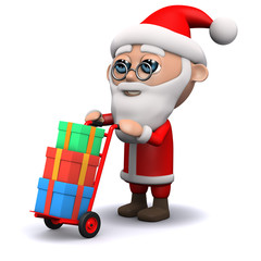 3d Santa delivers some presents