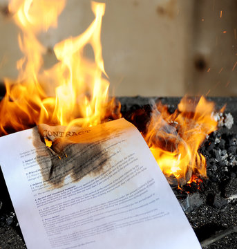 Burning  contract