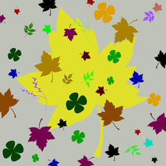 background of leaves illustration