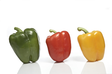 Paprika Ampelt Grün Rot Gelb