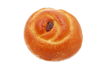 The fresh buns on white