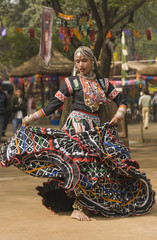 Rajasthani Dancer Performing in India