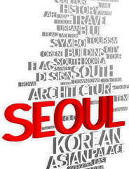 Seoul - Typographic Design Wallpaper