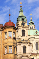 Fototapeta premium The beautiful View on the Prague St. Nicholas' Cathedral